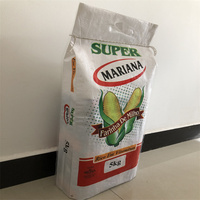 Sac de grain tissé en pp de 50kg, grains de haricots vierges, grains de maïs, farine d'avoine, riz, légumes, graines d'herbe