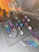 Vendeeni 12 couleurs oeil de chat Gel vernis Flash ensemble Oem marque privée diamant paillettes Disco Uv Gel vernis à ongles ensemble fournitures Laser