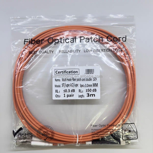 Cable de Fibra Óptica Dúplex Multimodo Personalizado de Fábrica, OM2 3.0mm LSZH, Cable de Conexión de Fibra Óptica LC-ST para Interiores, para Redes FTTH FTTX - Product Image 5