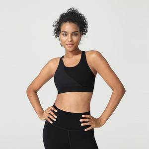 Soutien-gorge de sport <span class=keywords><strong>sexy</strong></span> à dos croisé ouvert avec logo personnalisé, coussinets amovibles, effet push-up, pour le yoga et la gym, pour femme - Product Image 4