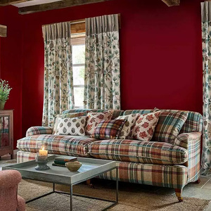 Divano a Tre Posti in Tessuto Scozzese Stile Retrò Francese-Americano, <span class=keywords><strong>Arredamento</strong></span> per Soggiorno di Piccoli Appartamenti e Ville - Product Image 4