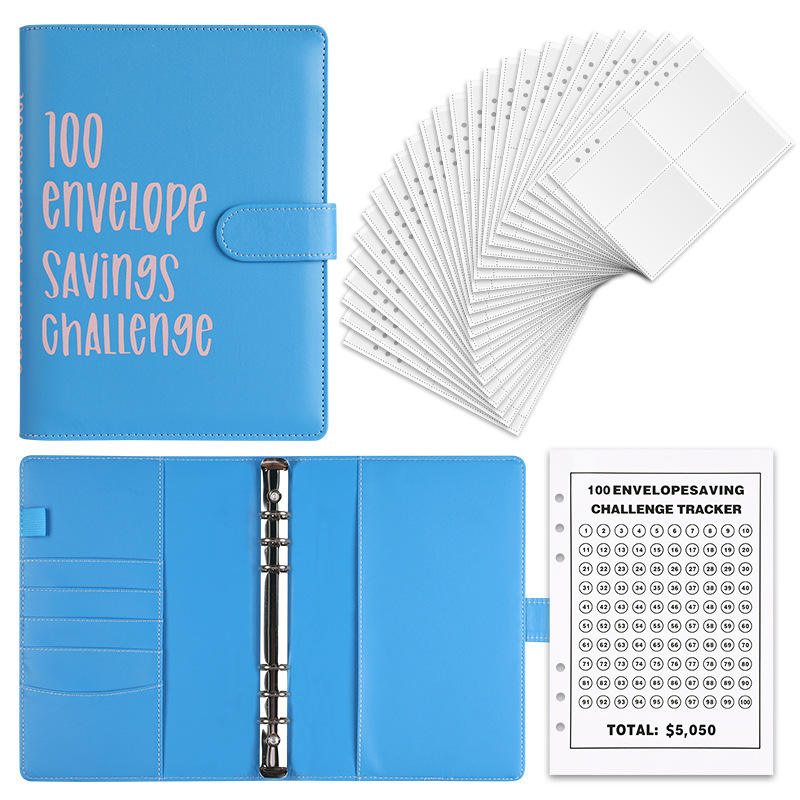 A5 Magnetic Button Dark Blue