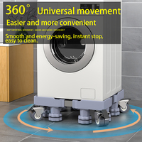 Chariot pliable mobile réglable pour réfrigérateur et lave-linge, utilisation pour le rangement des articles divers