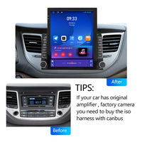 9.7 "Vertical Style Tesla Écran Android Autoradio pour Hyundai Tucson 3 IX35 2015-2018 Navigation GPS Stéréo Tête Unité