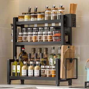 Estante de Almacenamiento Multiusos para Cocina, Portacuchillos, Porta Palillos, Organizador para Aceite, Sal, Salsas y Vinagre - Product Image 1