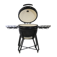Grande Taille Kamado à Charbon de Bois 25 Pouces en Céramique pour Camping, Barbecue Extérieur, Four Kamado, Fabricant OEM ODM