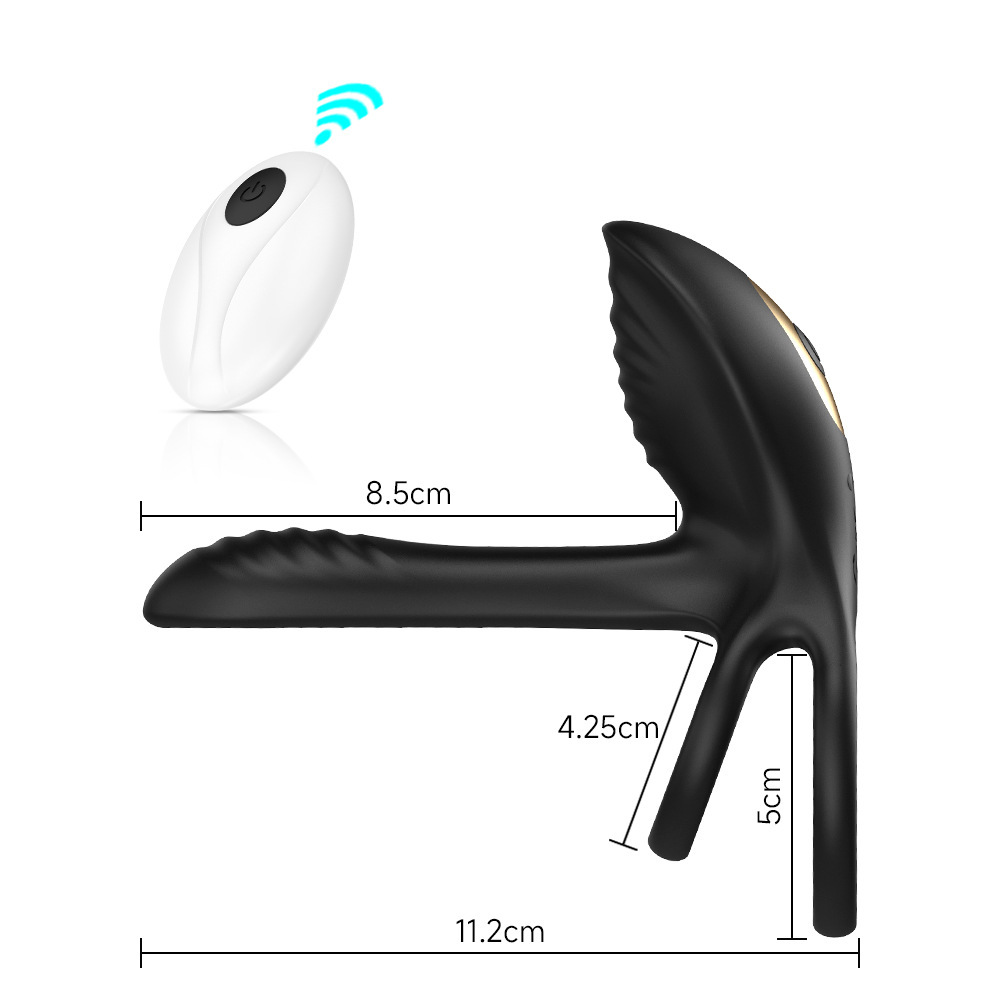 Télécommande à double vibration noire