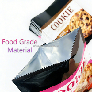 Customized Design Clear Transparent Disposable Food Grade Back Seal Bag Pillow Pouch For Delicious Cookie Snack Packaging Bag - Product Image 2