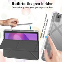 Étui de protection antichoc intelligent et fin avec support multi-angles et dos transparent pour tablette Lenovo Idea Tab 11 2025/K11 Gen2/Moto Pad 60 Neo 11