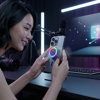 Support magnétique pour téléphone F17 avec refroidissement pour jeux, streaming en direct et bureau