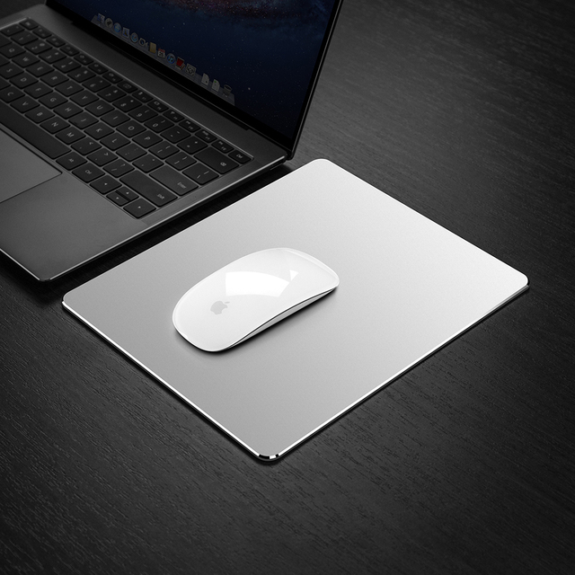 Factory Price Mouse Pad 22x18cm Aluminum Dual Side Gaming Mousepads Metal Office Mats Laptop Table Mousemats Factory Mice Pads