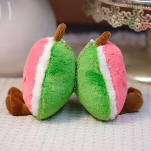 Porte-clés en peluche en forme de pastèque de <span class=keywords><strong>dessin</strong></span> <span class=keywords><strong>animé</strong></span>, mini poupée en peluche douce, pendentif de sac, décoration, petit cadeau pour enfants et couples, vente en gros - Product Image 4