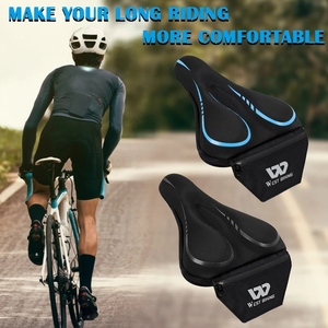 Housse de selle de vélo WEST BIKING en gel de silicone, coussin doux, antichoc, pour VTT et vélo de route, avec housse de pluie réfléchissante - Product Image 2