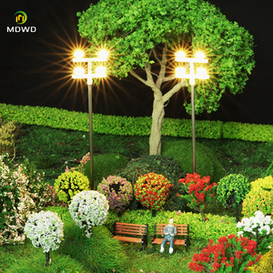 Torre <span class=keywords><strong>de</strong></span> calle a escala Ho <span class=keywords><strong>de</strong></span> 12V, diseño <span class=keywords><strong>de</strong></span> luces, <span class=keywords><strong>farola</strong></span>, tren, jardín, parque infantil, estadio, luces superiores, fabricación <span class=keywords><strong>de</strong></span> dioramas - Product Image 3