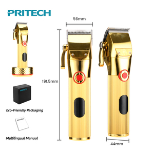 PRITECH - Máquina Cortapelos Profesional Inalámbrica, Recortadora de Pelo Profesional, Máquina de Cortar para Barberos, Resistente al Agua IPX7, Afeitadora Metálica - Product Image 1