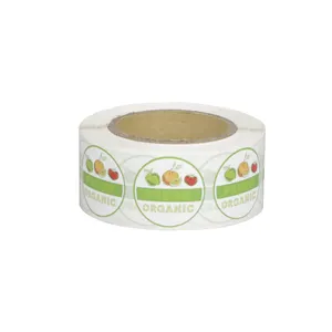 Wholesale Adhesive Sticker Fruits Label Printing Roll Sticker Packing Labels