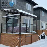Auvents de terrasse pour villas, largement utilisables, résistants au vent et à la pluie