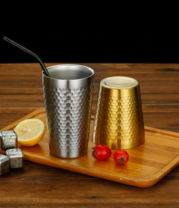 Bicchiere da Birra in Acciaio Inossidabile Coreano 18/8 Ecologico, Oro/Argento, 175ml 260ml 300ml 350ml 500ml 550ml, Regalo Aziendale - Product Image 4
