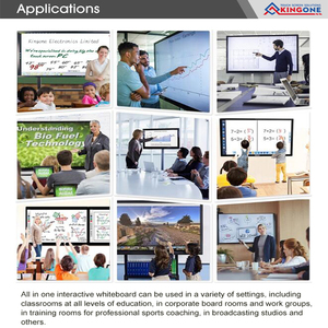 KINGONE OEM 65 Inch 4K Bảng Trắng Kỹ Thuật Số Đa Màn Hình Cảm Ứng Bảng Thông Minh Tương Tác Cho Cuộc Họp Lớp Học - Product Image 6