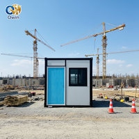 Maison conteneur mobile pliable de 20 pieds, bureau modulaire, atelier en acier