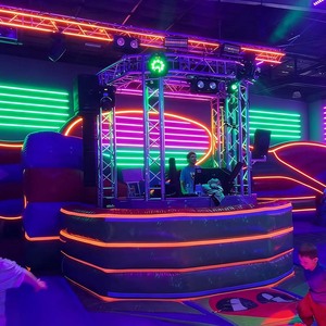 Commercial Inflatable Booth With Neon LED <b>Lighting</b> Foldable & Portable for Amusement Parks Night Events Inflatable Booth Prem - Product Image 5