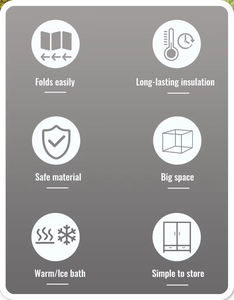 Bañera de Hielo Portátil Vanace de PVC de 80*75cm, Capacidad de 75 Galones, para 1 Persona, para la Recuperación de Atletas - Product Image 5