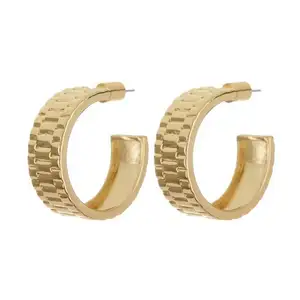 Pendientes de Acero inoxidable para mujer, joyería chapada en oro pvd de 18k de alta gama, joyería Acero inoxidable, al por mayor