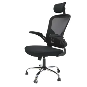 Cadeira executiva de malha completa para escritório, cadeira luxuosa com encosto alto branco, ergonomia giratória, 2024