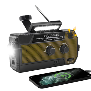 MEDING Portable Plastic Flashlight Survival Radio AM/FM/NOAA Weather Radio 4000mAh Emergency Power Bank <b>5V</b> DC Rechargeable - Product Image 4