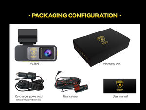 Caméra de tableau de bord double objectif 4K 123 avant/arrière, DVR de voiture, écran tactile IPS LCD, WiFi, GPS, surveillance de stationnement 24h/24, enregistrement en boucle, 1 an - Product Image 6