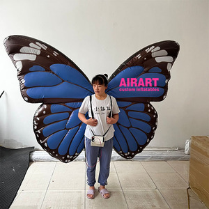 Costume de papillon gonflable lumineux à LED pour adulte, tenue d'Halloween - Product Image 6