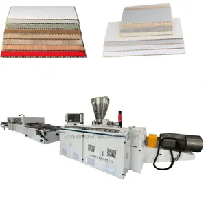 Diameter 400-600 mm Automatic Bamboo Fiber Wall Panel Stone pvc wall panel extruder production line making machine