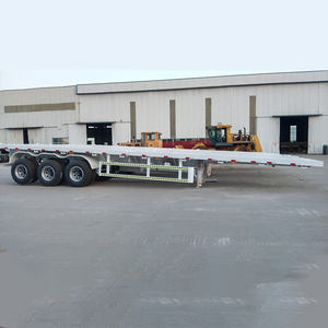 Semirremolque de Plataforma Plana de 2/3/4 Ejes de Gran Capacidad de Carga para Transporte de Contenedores - Product Image 1