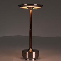Lampe de bureau LED sans fil rechargeable avec contrôle tactile, intensité réglable, pour restaurant, café, mariage, vente en gros, OEM