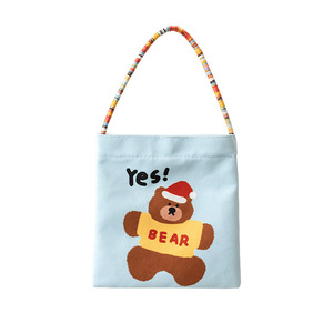 Bolso de Mano para Mujer, Estilo Veraniego 2025, Diseño Exclusivo, Estilo Forestal, Inspiración Coreana, Mini Bolso de Tela con Estampado de Animales de Dibujos Animados - Product Image 5