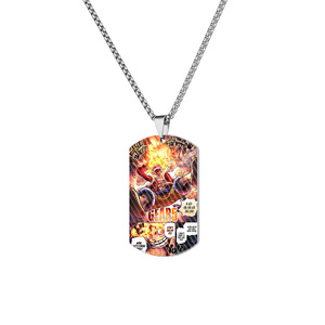 Colorido The Straw Hat Pirates cuerda cadena Acero inoxidable <span class=keywords><strong>anime</strong></span> Dog tag una pieza <span class=keywords><strong>Gear</strong></span> 5 Luffy collar - Product Image 2