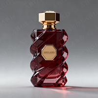 Nuevo Diseño de Lujo, Botella de Perfume con Logotipo Personalizado y Decoración de Borlas de Color, Botella de Perfume de Vidrio