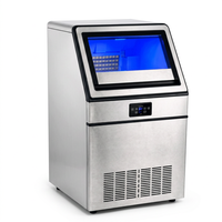 Machine à glaçons industrielle à haute vitesse et à économie d'énergie, avec réservoir d'eau amovible, pour bars et restaurants