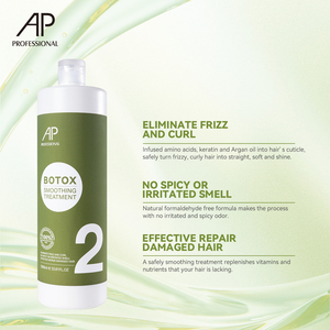 Traitement lissant pour cheveux à l'huile d'argan biologique AP Herbel, ensemble de traitement professionnel à la kératine brésilienne pour lisser les cheveux - Product Image 3