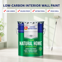 Peinture acrylique latex inodore, imperméable et à faible teneur en carbone Lixiang pour murs intérieurs, haute couvrance, longue durée, finition écologique, application au pinceau