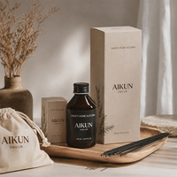 Diffuseur de parfum d'ambiance naturel AIKUN avec bâtonnets en fibre, sans flamme, pour hôtel, chambre et spa