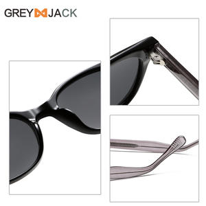 แว่นกันแดดเกรย์แจ็ค ยูนิเซ็กส์สีดำ TR90 กรอบเลนส์ TAC ป้องกันรังสียูวี 400 ประเภท 3 แว่นกันแดด KG2520 - Product Image 4