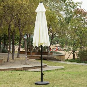 Sombrilla de <span class=keywords><strong>Patio</strong></span> de 9 pies con Botón de Inclinación y Manivela para Jardín, Césped, <span class=keywords><strong>Patio</strong></span> Trasero, Piscina, 8 Varillas de Acero Resistentes - Product Image 6