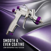 Pistolet de pulvérisation pneumatique Avalon 400 à alimentation par gravité pour peinture plastique, buse de 1,4 mm, pistolet de pulvérisation aérospatial, pot de peinture de 600 ml