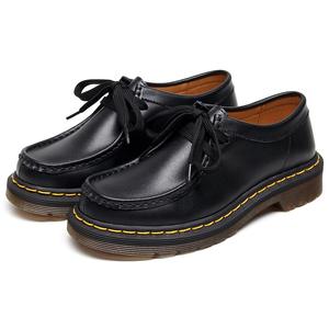 <span class=keywords><strong>Botines</strong></span> de Moda <span class=keywords><strong>para</strong></span> <span class=keywords><strong>Mujer</strong></span>, de Cuero Genuino, Tacón Grueso, Punta Redonda, Tallas Grandes, Suela Gruesa, Zapatos <span class=keywords><strong>para</strong></span> Caminar, <span class=keywords><strong>para</strong></span> Oficina y Universidad - Product Image 3