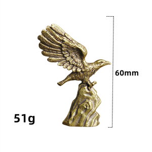 Benutzer definierte Messing adler kleine Verzierung klassische Vintage Tisch dekoration Spielzeug Kunst Sammlerstück - Product Image 3