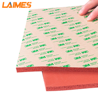 Tampon éponge à cellules fermées de feuille de mousse de caoutchouc de Silicone de dureté personnalisée à haute température d'usine pour la Table de fer de Machine de presse de la chaleur