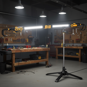 Lámpara de Trabajo LED Dewalt de 45 Pulgadas con Soporte Ajustable y Base Magnética para Uso en Taller - Product Image 3