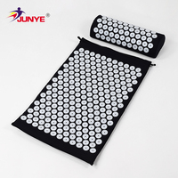 Tapis d'acupression de thérapie des pieds en tissu de coton en plastique