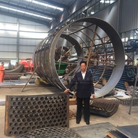 Tamis à tambour de grande diamètre pour tri des déchets, diamètre 3800 mm, haute efficacité, pour déchets décoratifs et industriels